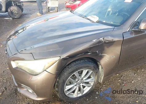 2014 Infiniti Q50 Premium z USA, uszkodzony, nr VIN JN1BV7AP5EM673500